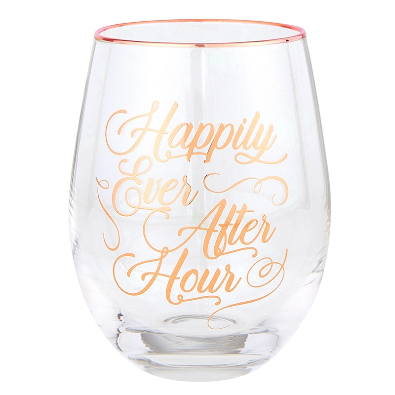 HAPPILY HOUR WINE GLASS