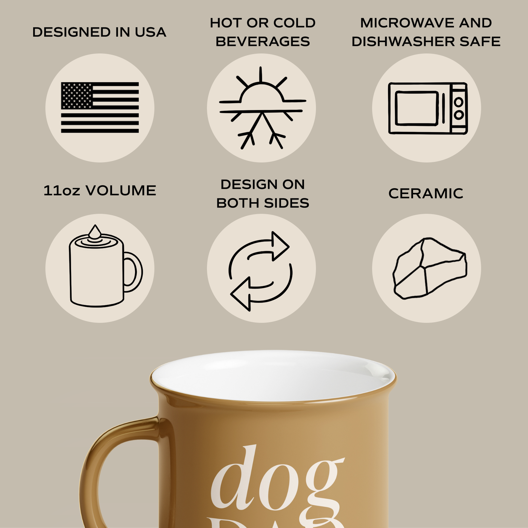 DOG DAD CAMPFIRE MUG