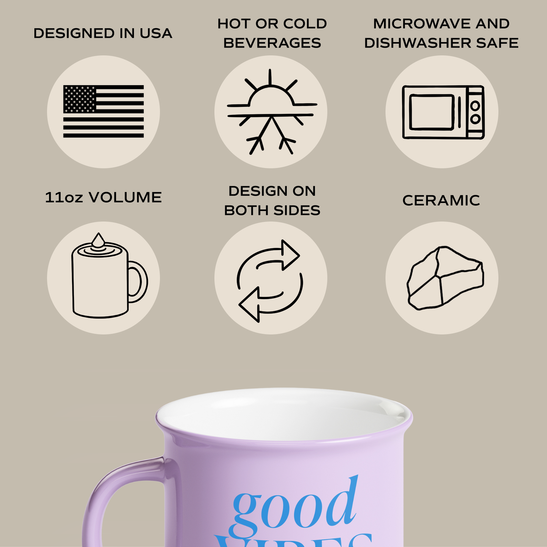 GOOD VIBES CAMPFIRE MUG