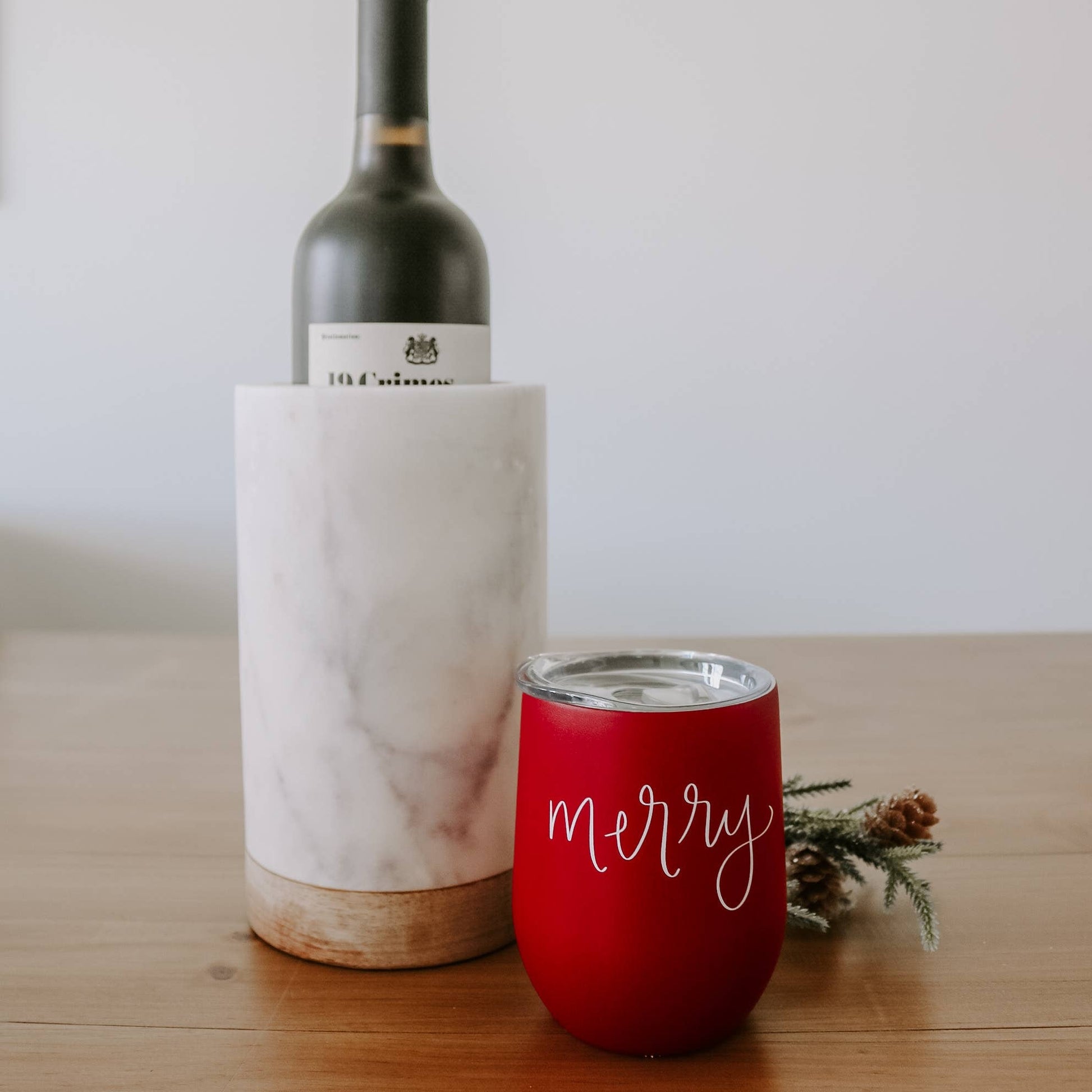 MERRY WINE TUMBLER