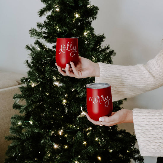 MERRY WINE TUMBLER