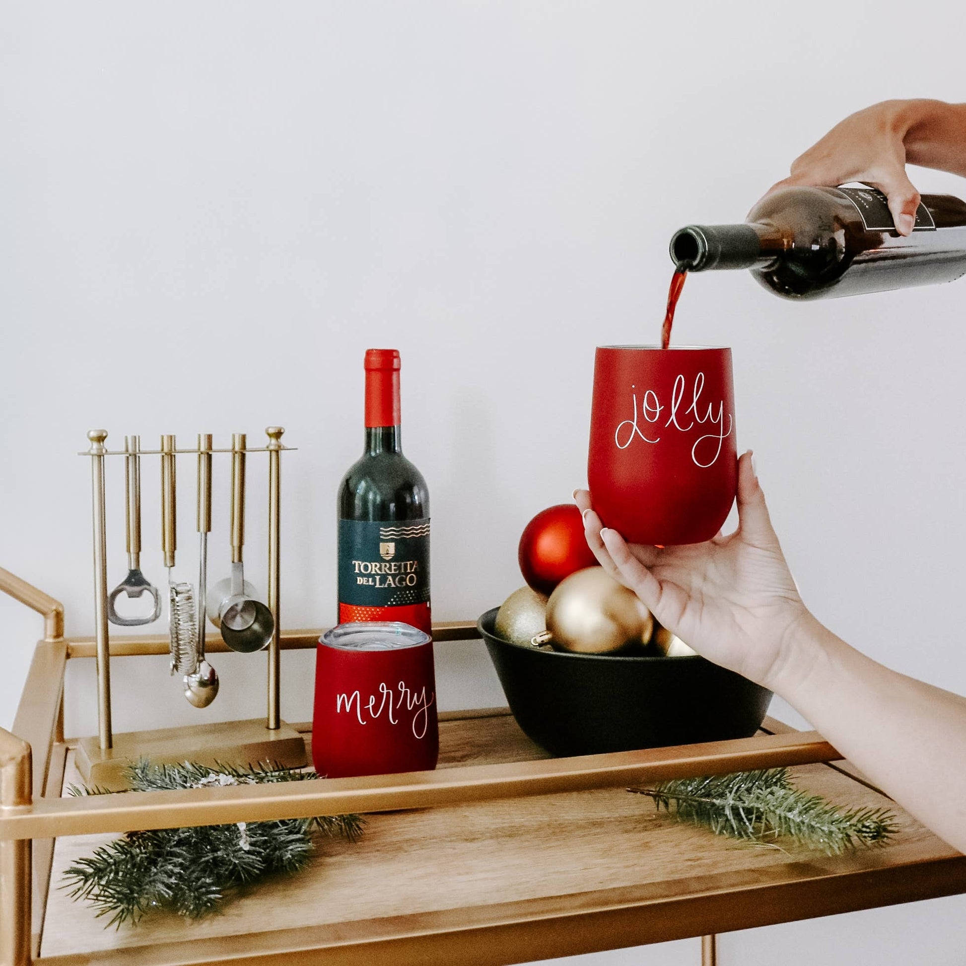 MERRY WINE TUMBLER