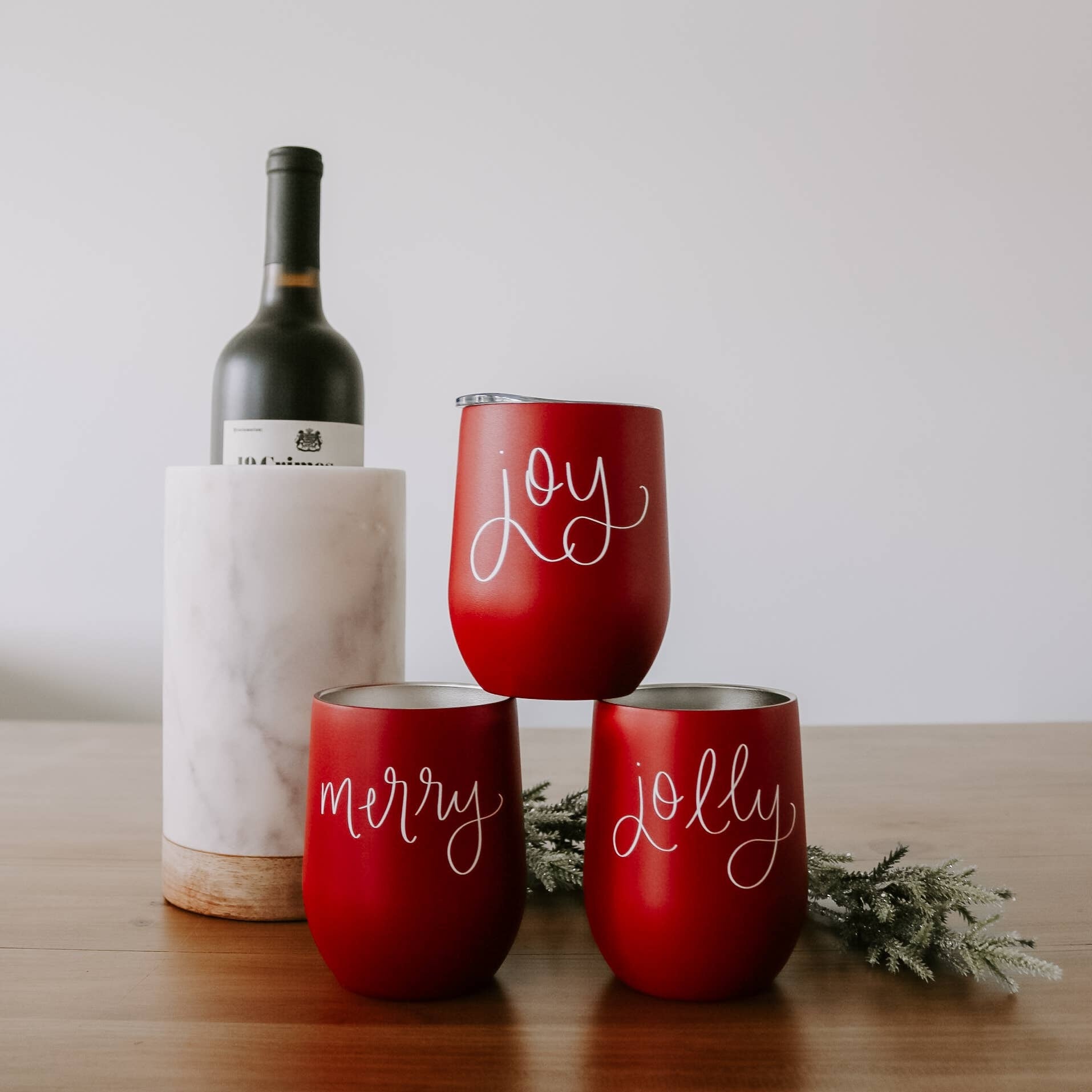 MERRY WINE TUMBLER