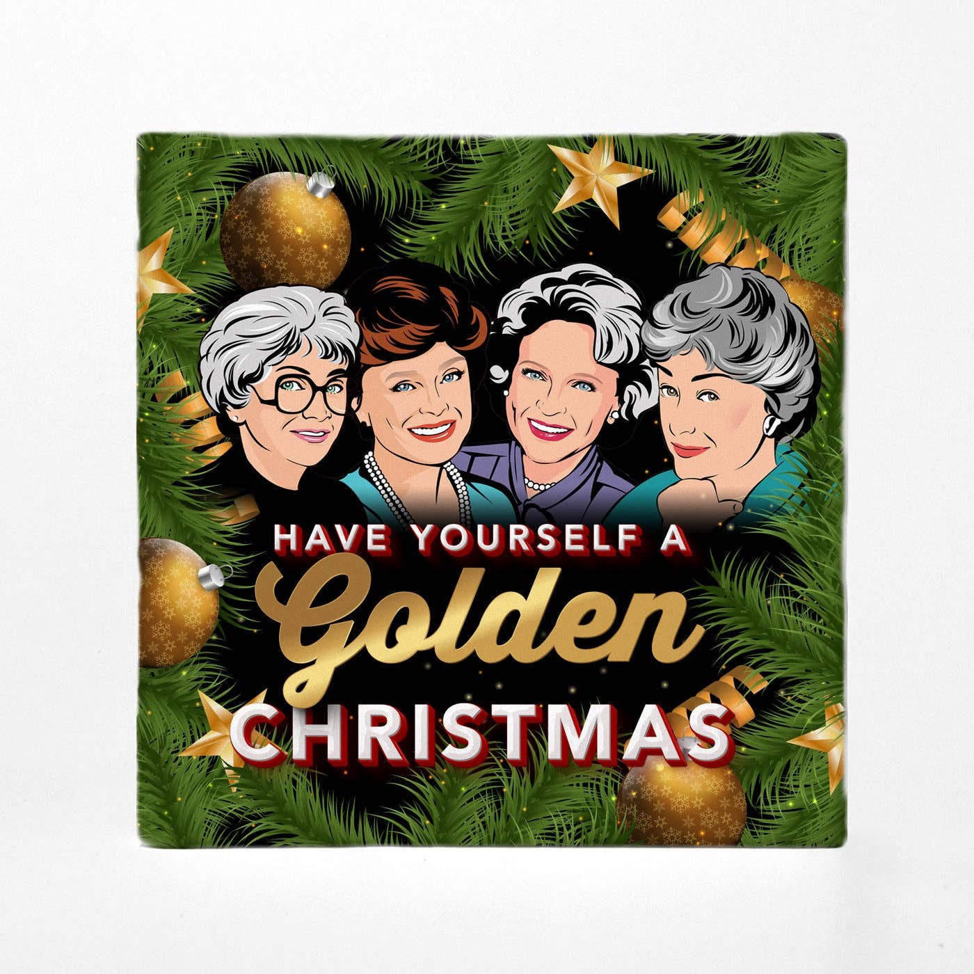 GOLDEN GIRLS CHRISTMAS COASTERS