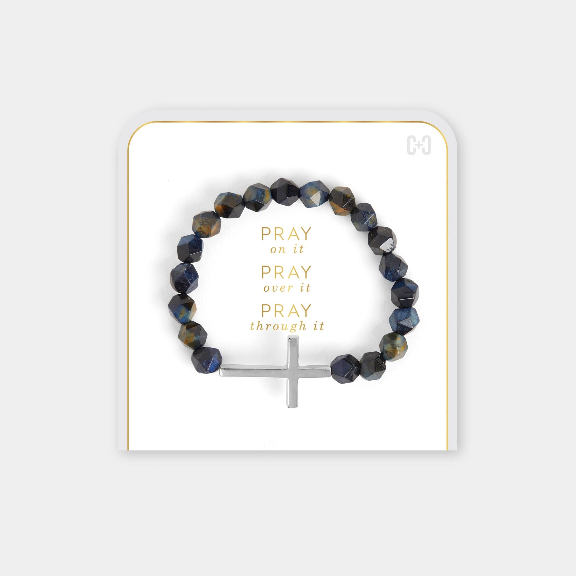 PRAY ON IT GREEN BRACELET