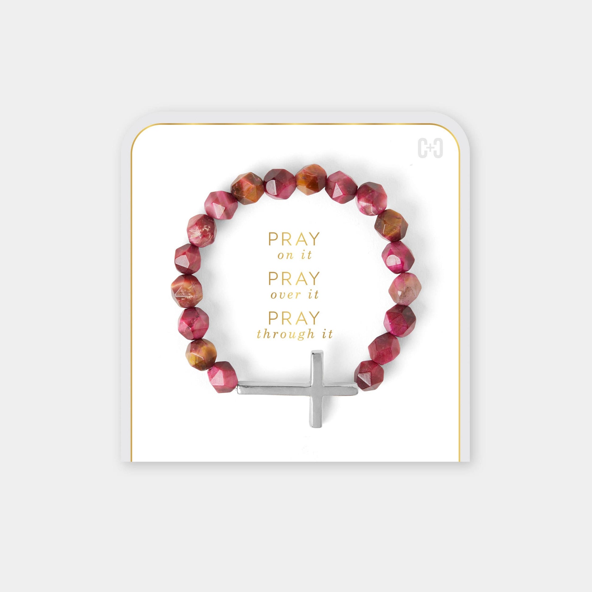 PRAY ON IT GREEN BRACELET