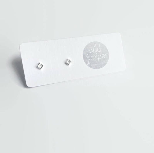 SILVER TINY OPEN SQUARES