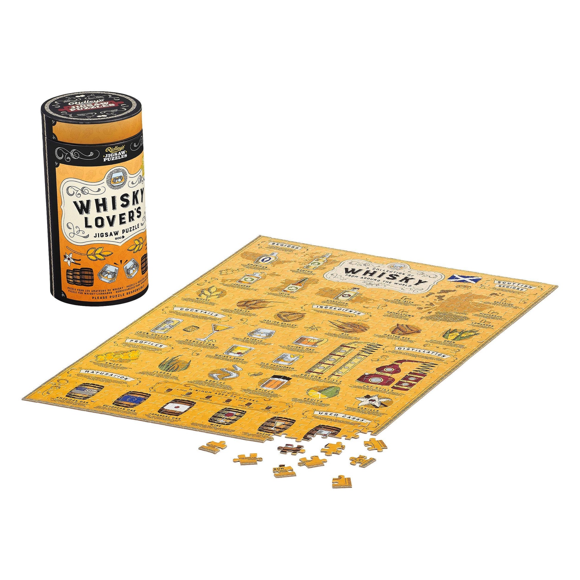 WHISKY LOVER'S 500 PC PUZZLE