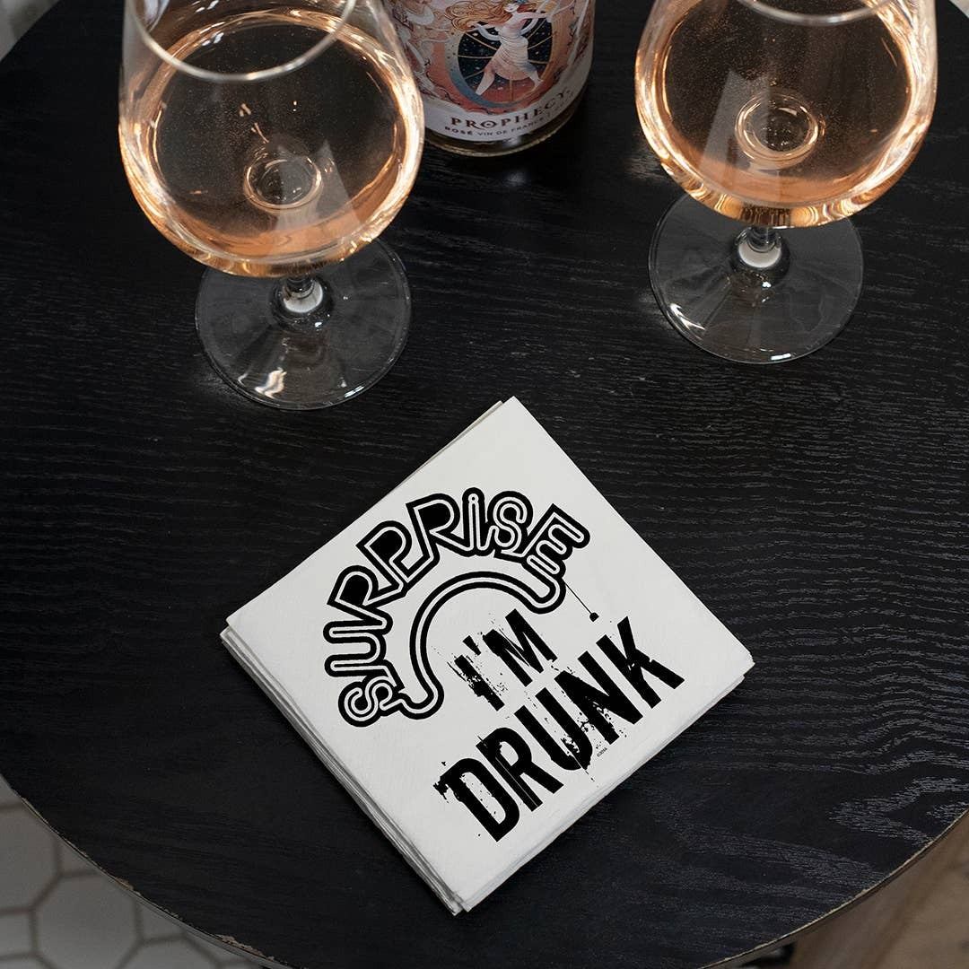 SURPRISE I'M DRUNK NAPKINS