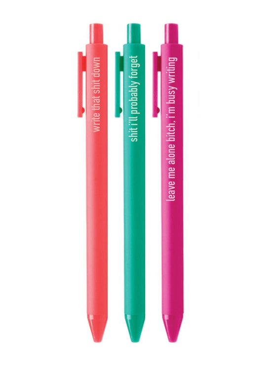 EXCESSIVE NOTE TAKER PENS