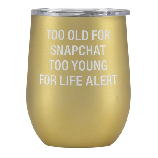 SNAPCHAT WINE TUMBLER