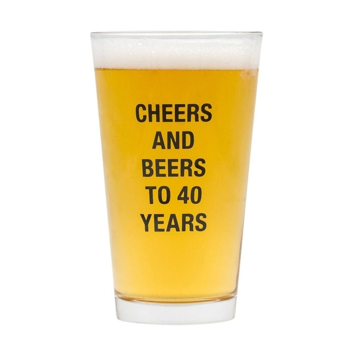 BEERS AND 40 YEARS PINT