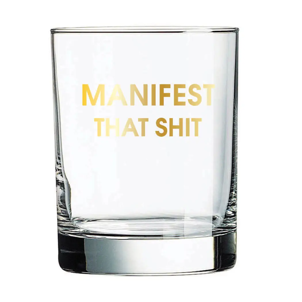 MANIFEST ROCKS GLASS