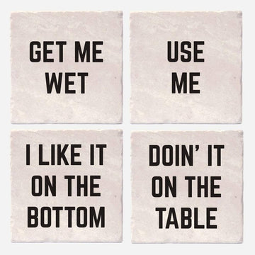 CRUDE AND RUDE COASTERS