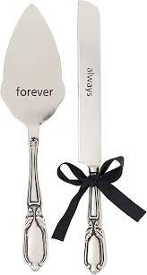 SILVER CAKE SERVER SET