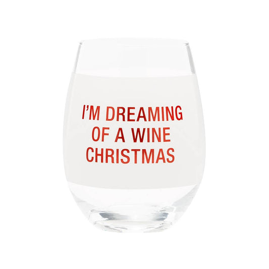 I'M DREAMING WINE GLASS