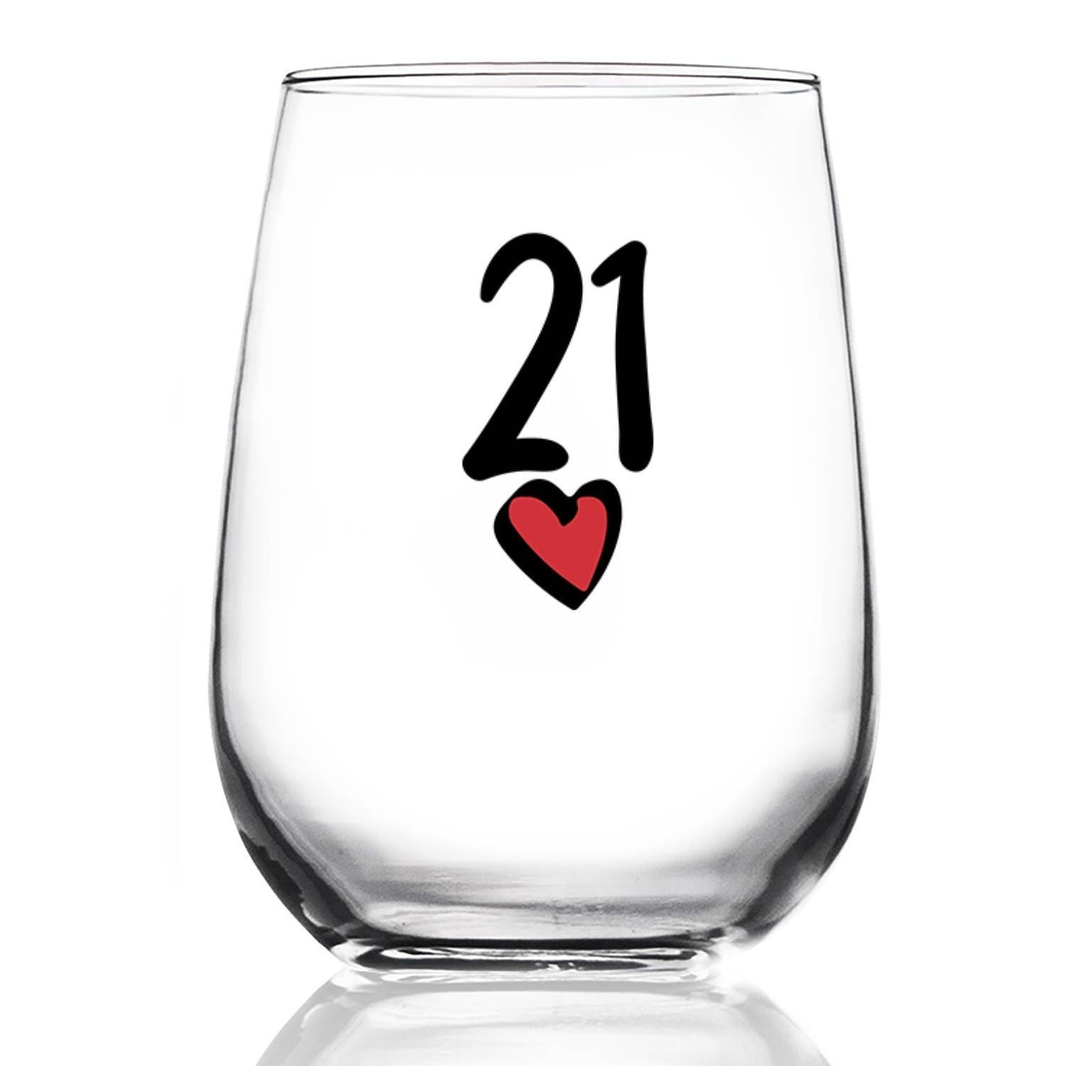 21 HEART WINE GLASS