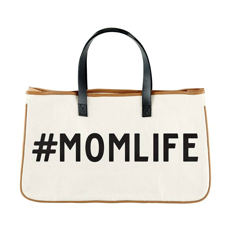 MOM LIFE CANVAS TOTE