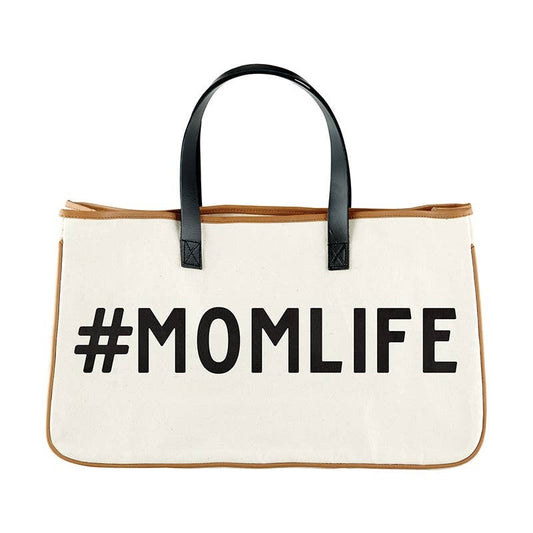MOM LIFE CANVAS TOTE