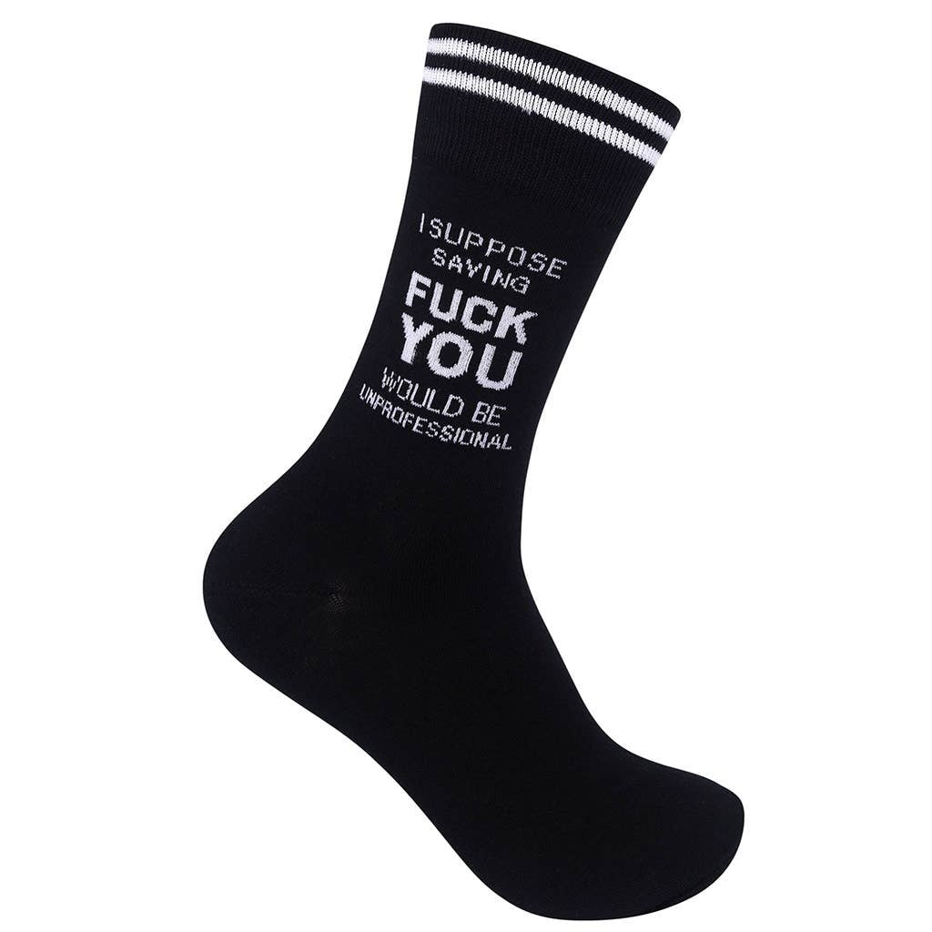 SAYING FUCK YOU SOCKS