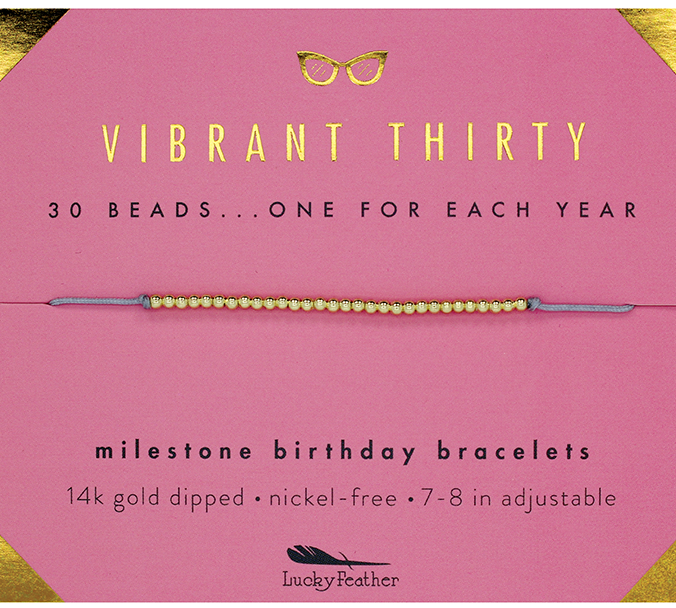 THIRTY MILESTONE BRACELET
