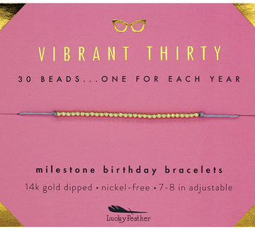 THIRTY MILESTONE BRACELET