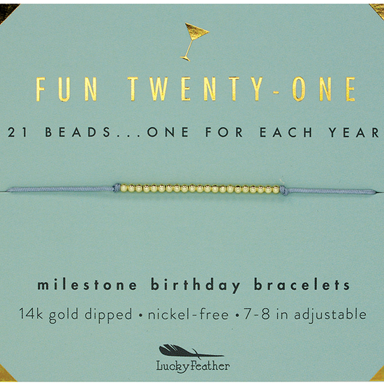 TWENTY ONE MILESTONE BRACELET