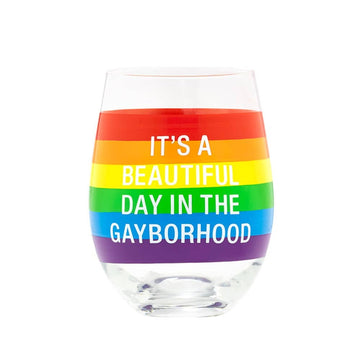 GAYBORHOOD WINE GLASS