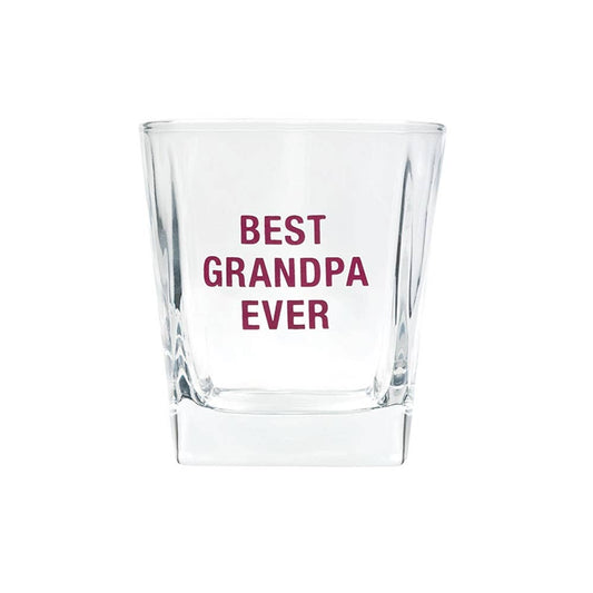 BEST GRANDPA ROCKS GLASS
