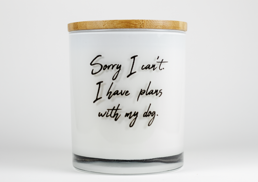 PLANS WITH MY DOG SOY CANDLE