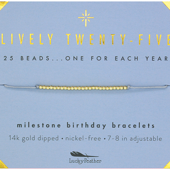 TWENTY-FIVE MILESTONE BRACELET