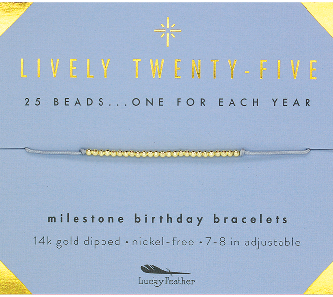 TWENTY-FIVE MILESTONE BRACELET