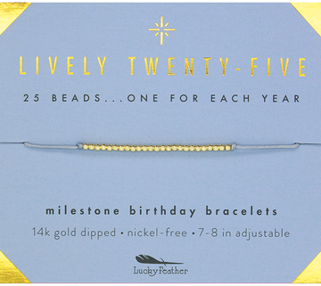 TWENTY-FIVE MILESTONE BRACELET
