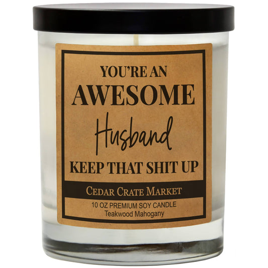 AWESOME HUSBAND CANDLE