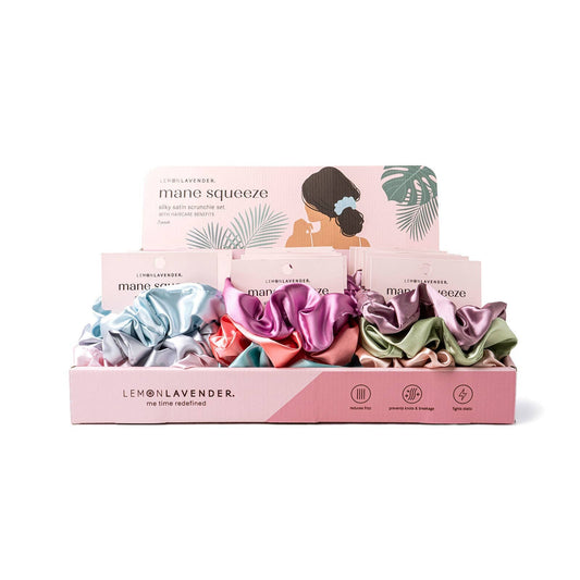 SATIN SCRUNCHIES 3PK