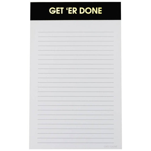 GET ER DONE NOTEPAD