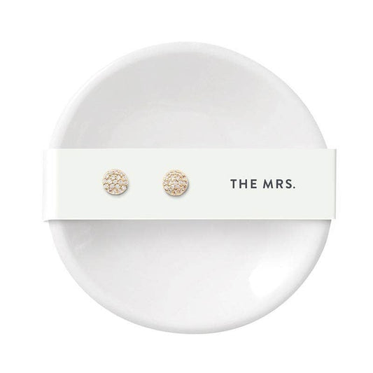 THE MRS RING DISH & EARRINGS