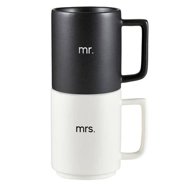 MATTE STACKABLE MR. & MRS. SET
