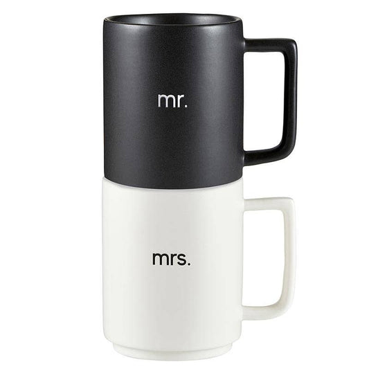 MATTE STACKABLE MR. & MRS. SET