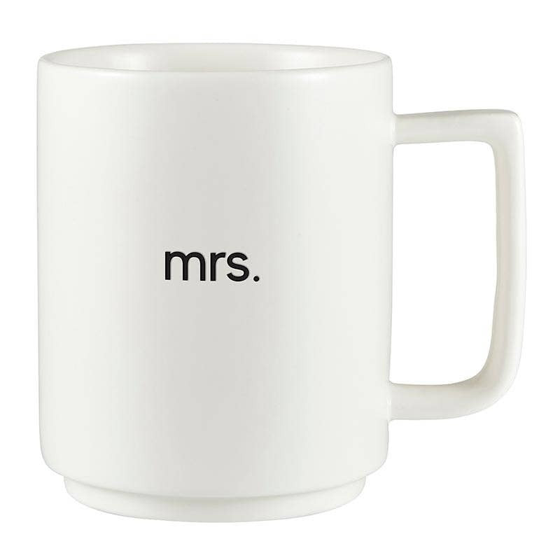 MATTE STACKABLE MR. & MRS. SET