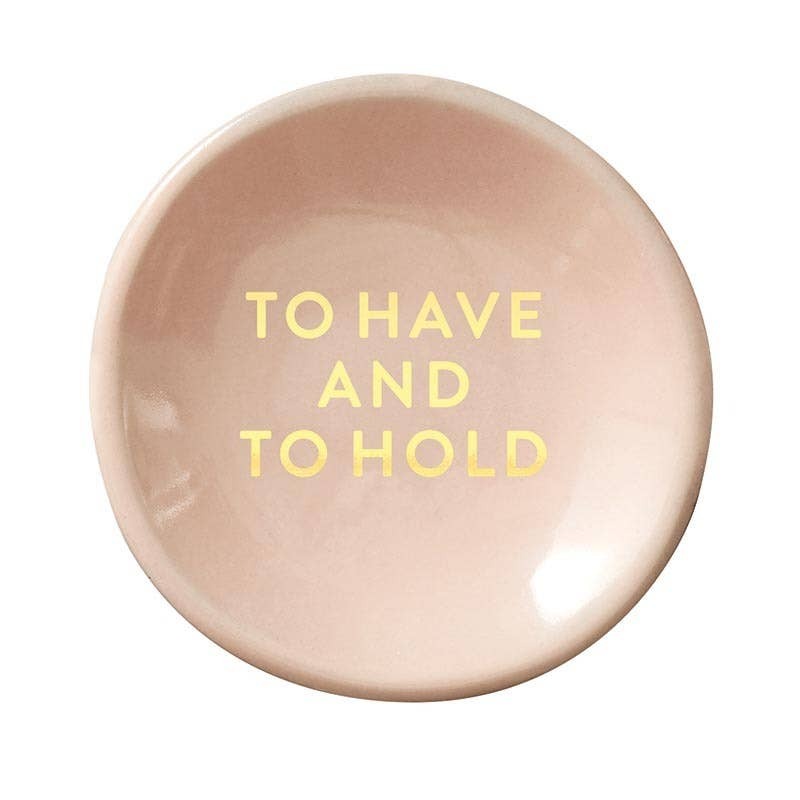 HAVE & HOLD RING DISH & EARRINGS