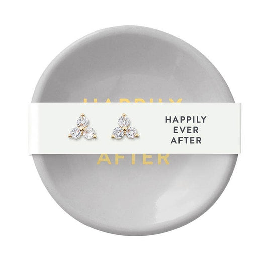 EVER AFTER RING DISH & EARRINGS