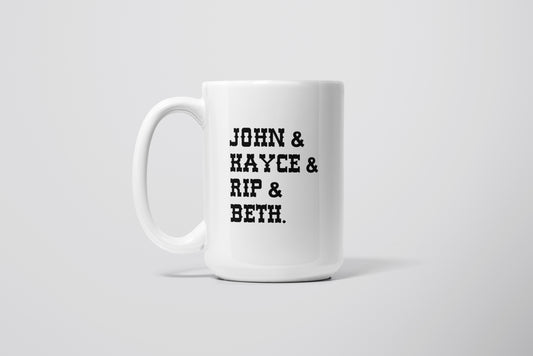 YELLOWSTONE NAMES 15OZ MUG