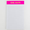 GIRL MATH NOTEPAD
