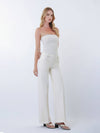 WHITE WIDE LEG JEAN