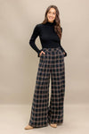 WOVEN PLAID PANT