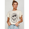 FLOWER  GRAPHIC CROP TOP