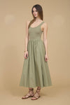 MIX MEDIA TANK MIDI DRESS