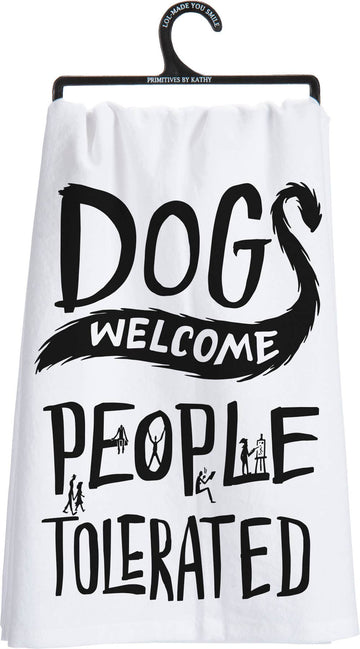 DOGS WELCOME KITCHEN TOWEL
