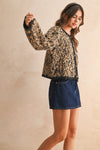 LEOPARD PRINT SWEATER CARDIGAN